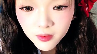 Cute Asian Chubby Teen Wild Dildo Masturbation
