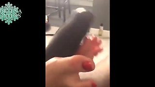 British MILF Adreena Winters Foot Worship & Cuckold Massage for Black King Rockhardo Black