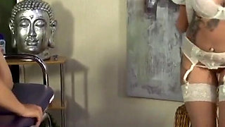 Tattooed MILF fucked in her wide open pussy from her fucker