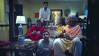 Indian pair celebrating their anniversary in bedroom