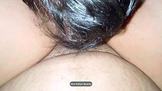 Step Mom's Hairy Wet Pussy Gets Extreme Oral - Pussy Eating Close Up
