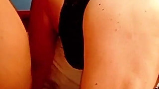 Amateur Threesome with My Stepsister's Skinny and Our Neighbor's MILF Granny