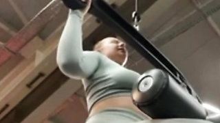 Crazy fucking in the gym