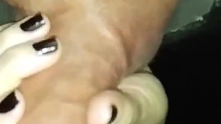 Wife at Gloryhole Blowjob at Adult Public Cinema