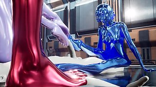 Unreal engine animation sentient nanobot slime girl