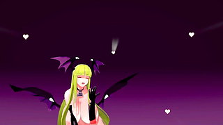 Morrigan Aensland Nude Dance and Sex Hentai Darkstalkers Mmd 3D Blonde Hair Color Edit Smixix