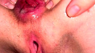 Blonde hardcore anal close up