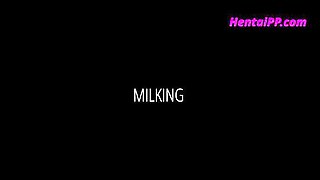 Cass's Uncensored Morning Stretch & Milking Session - Hot Hentai MILF Blowjob
