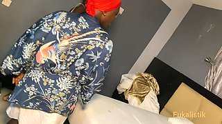 Ebony Sneaky Big Ass Visitor Seduces BBC Cheating Husband During Night Devotion to Fuck