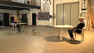 Sexy blonde pissing and fucking hard