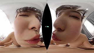 Asian stunner VR Hard sex