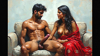 First night turns into gangbang husband calls his friends to gang bang her newly married wife as she takes all the dicks