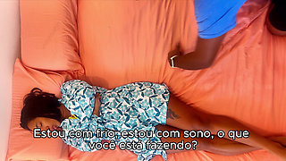 Stepmom Shared Bed with Stepson and Have Sex While Stepdad Is Working!