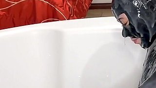 Playing in Cum with Gloomy Babe, Part 1 - Alex Latex