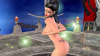 Female masturbation, animation sex, posing