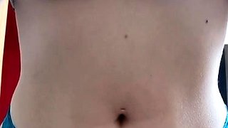 Amateur striptease and Solo masturbation