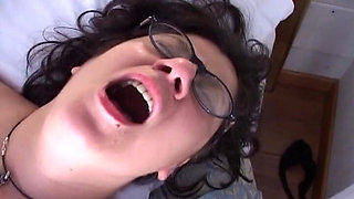 Hairy and Busty Granny Gets Her Mouth Filled with Fresh Cum