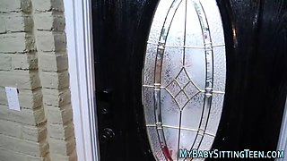 Tiny nanny gets jizz