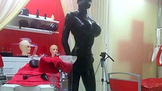 Kylies Latex Webcam Show BDSM Fun im Studio