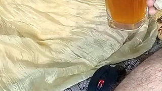 Honeymoon Bride Fucked Analhole with Black Dildo for Open Her Analhole for Anal Sex