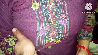 Punjabi Jatti Caught Bihari Masturbate in Her Bathroom and Punish Him