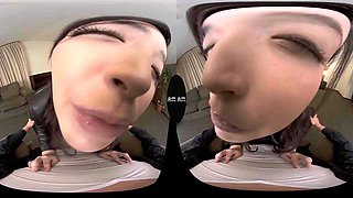 VR A successful mature woman teases her nipples. ver.VR A