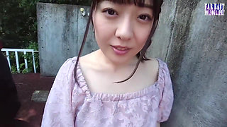 Slick Outdoor Tease with a Pink Tipped F Cup Beauty Soaked in Oil Part 1