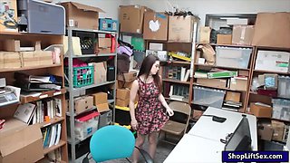 Pretty thief gets fucked by LP officer for felony theft