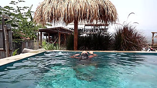 Masturbation in a common Pool in Thailand