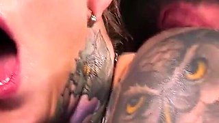 Tattooed Slut Gets Fucked Properly and Makes a Masturbation Show