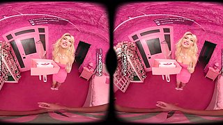 VR Conk Sexy Blonde Teen Ivy Wolfe Is Your Fuck Doll In Barbie An XXX Parody VR Porn