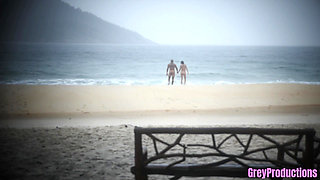 Public Beach Fuck -- Vow Renewals and Cum on My Face