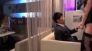 Kinky double japanese blowjob and hardcore fucking session