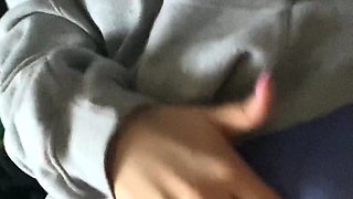 Close up view of a dude jerking off