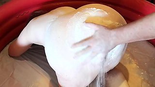 Best of food in vagina and on tits