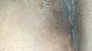 with anal plug in the ass while masturbating fat pussy