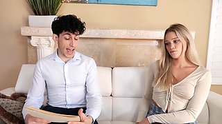 Blonde Chloe Rose with natural tits and hot ass getting fucked