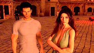 Married couple living the gamer life in steamy sex cartoons