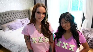 Cami Strella, Chloe Foxxe – Sharing Brothers Cock With