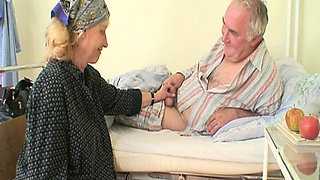 Horny Nurse Fucking Her Old Patient
