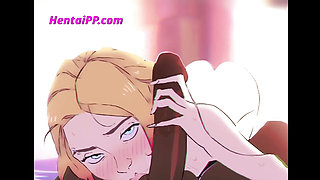 Blonde Gwen Suck BBC Cock ( Uncensored ) - Hentai Parody
