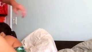 Amateur Interracial: Big White Cock Fucks a Horny Brazilian