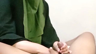 Hijab Woman Enjoys Every Massage on My That Needs Warmth