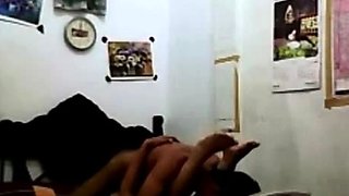 Indonesian Babe Orgasms on Fucking Machine