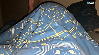 Stepchum's daughter sneaks in blanket, shocking