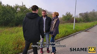 Shame4k. 2 husbands aren't enough, she also needs teenie paramour!