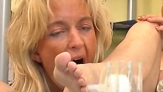 Horny German blondes having the best lesbo action ever