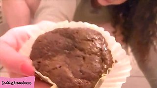 Goddess Amanda Peeing On Brownies - Kinky Food Fetish & Dirty Talk