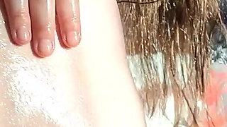 Hairy Armpits and Pussy Oil Play