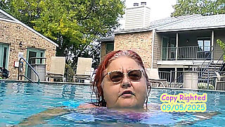 Nurse Vicki Models Her New Bikini by Pool Flashes You Then